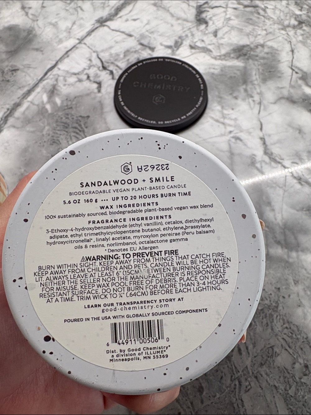 Chemistry Sandalwood + candle in tin - Picture 3 of 3